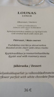 Ravintola Näsinneula menu