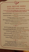 The Poacher Partridge menu