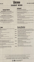 Verona Kitchen menu