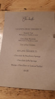 Blacksmith's Arms menu