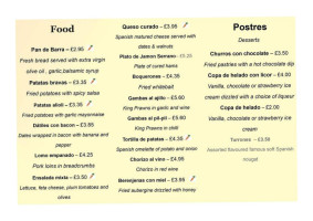 La Casita Tapas menu