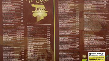 Il Lupo menu