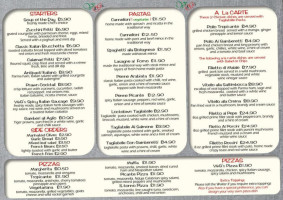 V&g's Italiano menu