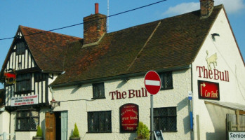 The Brantham Bull outside