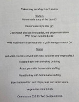 Kiro Restaurant Bar menu