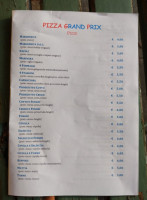 Pizza Grand Prix menu