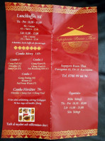 Supaporn Ruan Thai menu