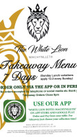 White Lion menu