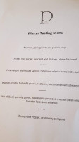 Piste Wine Bar Restaurant menu