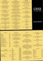 Casa La Cucina Italiana menu