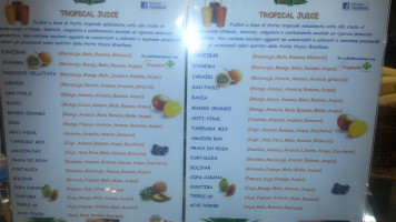 Yogojuice menu