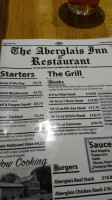 Aberglais Inn menu