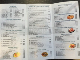 Raj Balti menu