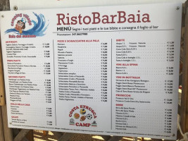 Del Camping Baia Del Marinaio menu