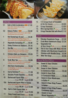 Hot Dumplings Takeaway menu