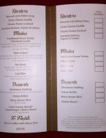 The Shoe Inn menu