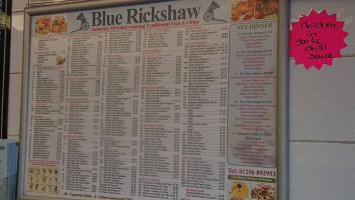 Blue Rickshaw menu