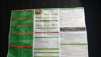 Sultan Tandoori menu