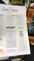 The Lime Tree Inn menu