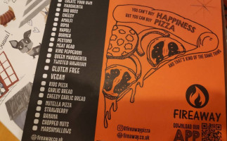 Fireaway Pizza Swindon menu