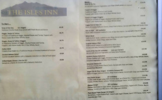 The Isles Inn menu