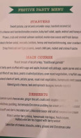 The Potting Shed Cafe/ menu