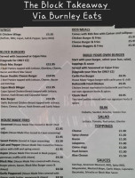 The Block Burgers And Wings menu