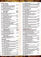 Torbay Thai menu