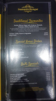 Namaste Bengal menu