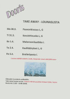 Ravintola Dooris menu