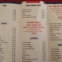 Mike's Fish'n'chips menu