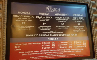 The Plough Bar Restaurant food