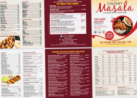 Chutney Masala Indian Takeaway menu