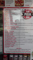 Big Red Pizza Van menu