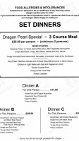 The Dragon Pearl menu