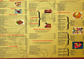 Le Raj menu