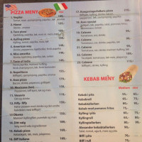 Asos Pizza menu