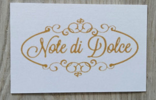 Note Di Dolce menu