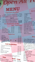 Seaview Cafe menu