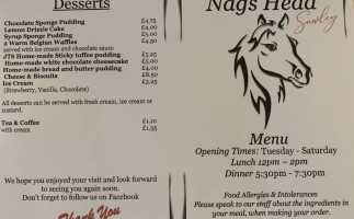Nags Head menu