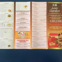 Lee's Garden menu