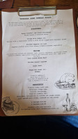 The Ruperra menu