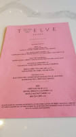 Twelve Eatery menu