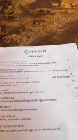Cafe Gandolfi menu