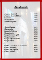 L' Éden Taverne menu