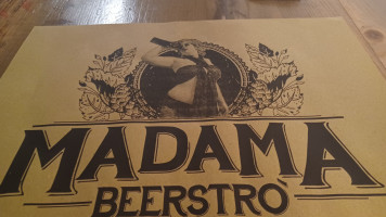 Madama Beerstro menu