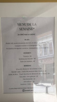Comptoir Garcin menu
