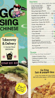Go Sing Takeaway menu