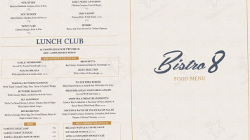 Bistro 8 menu