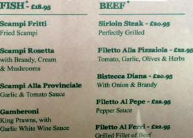 La Rosetta menu